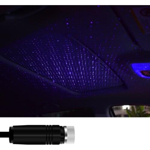 Car USB LED Car Interior light Roof Star Night Lights for Skoda Rapid Octavia A2 A5 RS A7 Yeti Fabia Scout kodiaq Superb Citigo
