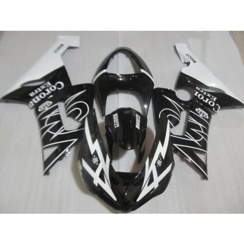 Free 7 gifts fairing kit for Kawasaki ninja ZX6R 05 06 white black fairings set ZX6R 2005 2006 NW23