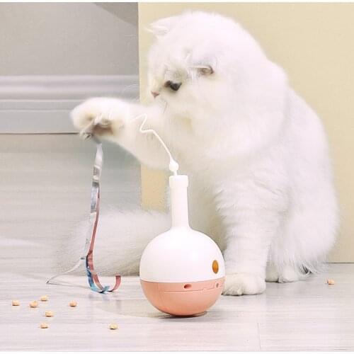 Cat Electric Toys Portable Multifunctional Household Cat Teaser Tumbler Toys Green/Gray/Pink