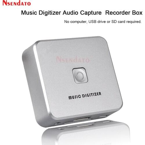 EZCAP 241 Music Digitizer Audio Capture Recorder Box Convert old analog Music Cassette Player to MP3 SD Card USB Flash Disk File