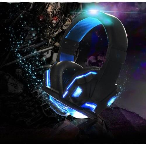 9D HIFI Game Led Light Gamer Headset for Computer PS4 PS5 Fifa 21 Gaming Headphones Bass Stereo PC Wired Headset With Mic Gifts