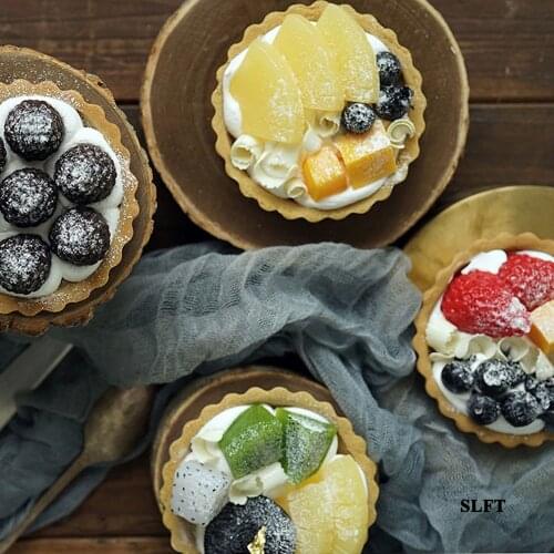 Artificial simulation food model display props mandarin Dragon fruit pineapple blueberry cherry strawberry fruit tart fake cake