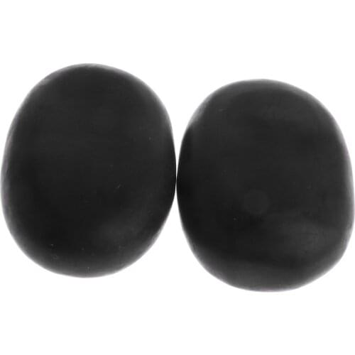 2 Piece Large Massage Stones Hot Spa Rock Basalt Volcanic Stones Lava Natural Stone, 11x7 cm