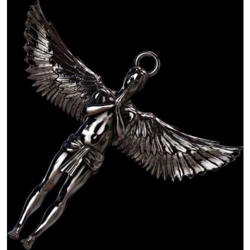 Angle pendant for women men protect jewelry