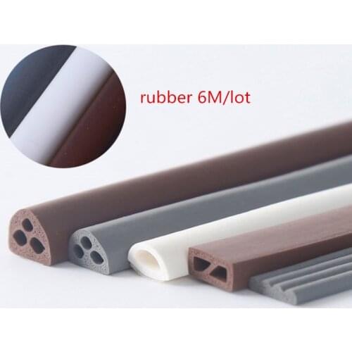 Hot sales ! 6M/lot B D I type rubber sealing strip for door / window sound insulating strip self-adhesive Collision tape