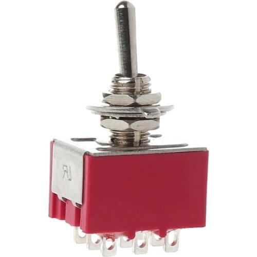 Mini 6mm MTS-302 Toggle Switch 9 Pin 2 Position ON/ON 5A/125VAC 2A/250VAC