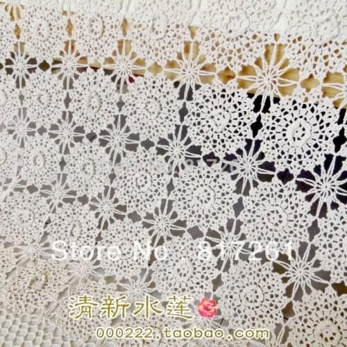 ZAKKA 2014 new 3D flowers bed sheet for home decoration tablecloth table runner crochet lace bed cover curtain