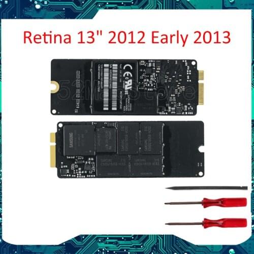 Genuine for Macbook Pro Retina 13" A1425 15" A1398 Blade SSD Solid State Drive 128GB 256GB 512GB 768GB Late/Mid 2012 Early 2013