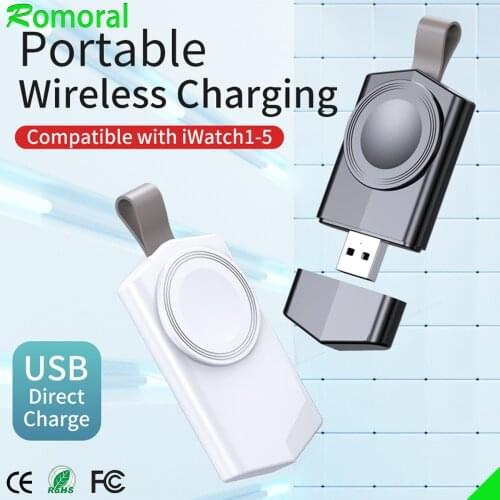 Portable Wireless Charger for Apple Watch Charger 1/2/3/4/5/SE/6 generation magnetic type USB Charger