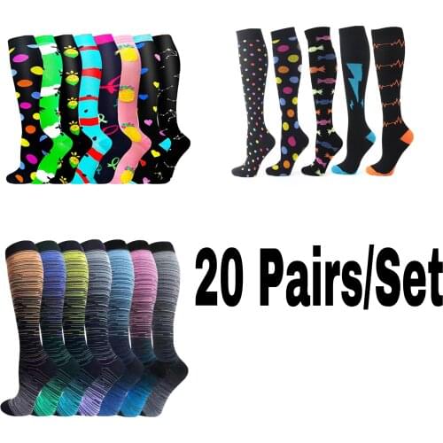 Dropshipping Running Socks Sports Men Women Compression Socks Graduated Pressure Stockings Golf Tube Socks For Outdoor Marathon