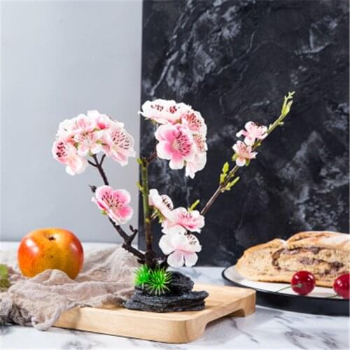 Restaurant plate decorate blossom flower tree seafood sushi decoration ornamental artificial chef tools creative decor flower