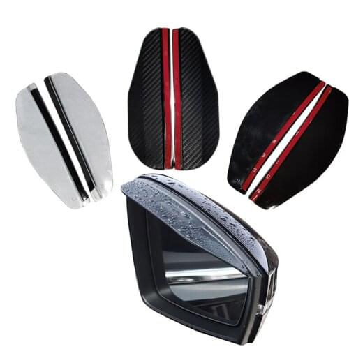 2 Pcs/set Universal Flexible PVC Auto Parts Rearview Mirror Protector Rain Cover Car Rearview Mirror Eyebrow Rain Cover
