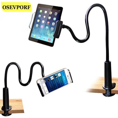 Universal Lazy Phone Holder Desk Bed Side Colorful Flexible Long Arm Clip Mount Phone Stand for iPhone Sumsung S20 Mobile Phone