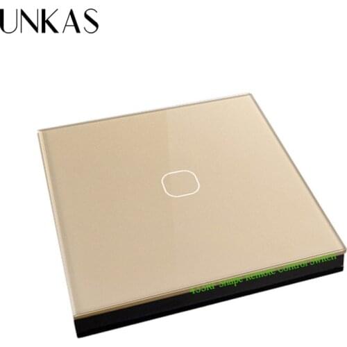 UNKAS Touch remote controller Smart Home wireless 433Mhz(1527 chip) White Switch shape remote control