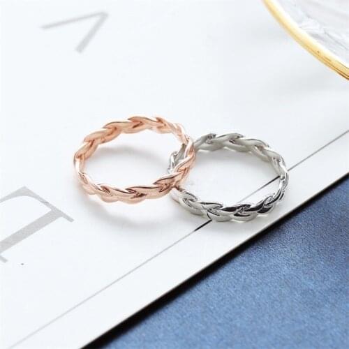 Remarkable Twist Stacking Statement Rings in Gold Silver Color for Women and Girls Gift Fashion Jewelry Accessories