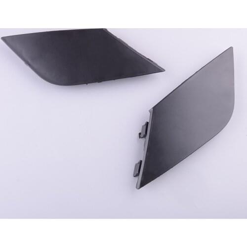 1 Pair Car Front Bumper Tow Hook Eye Cover Cap Black ABS Fit for Toyota Camry SE 2018 2019