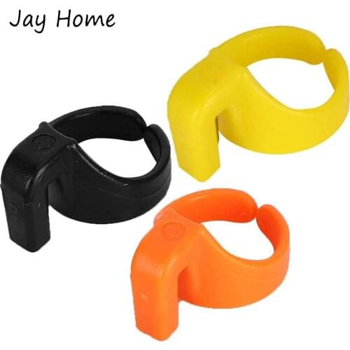 3Pcs Sewing Embroidery Thread Cutting Finger Blade Plastic Quilting Stitching Thread Cutter Thimble Ring Sewing Accessories