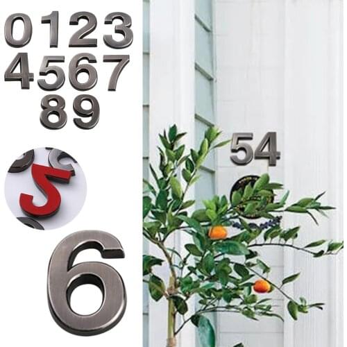 5cm Imitation Metal Decoration Digital House Number Stereo Digital House Number House Hotel House Number Decor Número De Casa