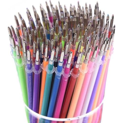 Pastel Art Replace Refills Gel Pen Office School Supplies Colors Refills Watercolor Neon Glitter