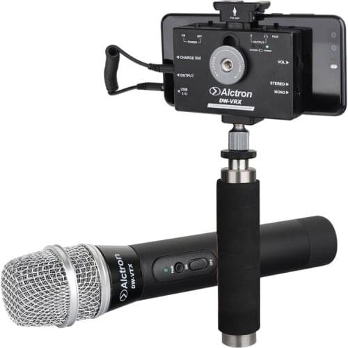 Alctron DW-V 5.8G Wireless Tech Compatible With Android,Mac And Windows Systems For Interview Recording Wireless Microphone