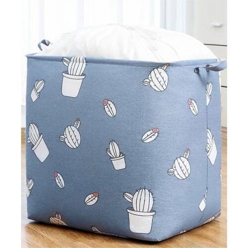 Large Clothes Storage Bag Fabric Storage Basket Multifunctional Waterproof Foldable Storage Bag Portable Dirty Clothes Basket
