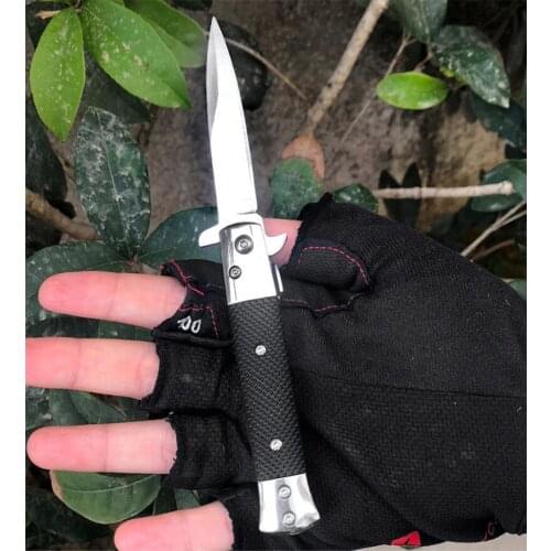 Pocket knife new product Outdoor camping Resin handle folding knife self-defense portable camping tool Household knife