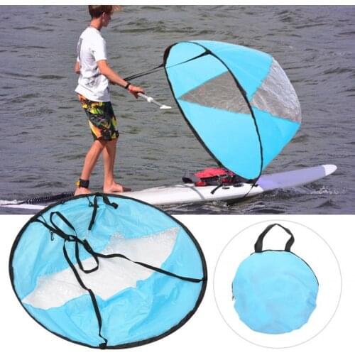 42" 108cm Foldable Kayak Boat Wind Sail Sup Paddle Board Sailing Canoe Stroke Paddle Rowing Boats Wind Clear Window Accessories