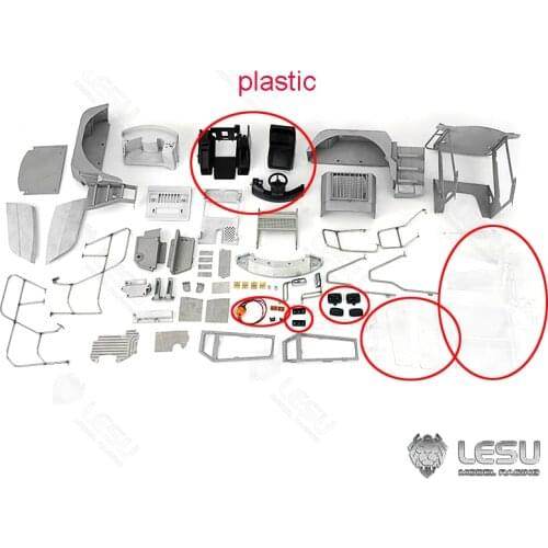 Metal Cabin Set Operating Room for 1/15 LESU L574Z Loader Model Upgraded TH16709-SMT3