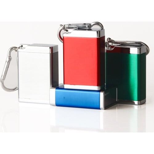 Fashion Portable Ashtray With lid Keychain Pocket Mobile Ashtray Mini Cigarette Metal Bottle Storage Package