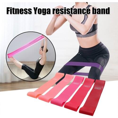 Resistance Exercise Bands Set Elastic Silicone Fitness Loop Bands Portable Multifunctional Workout Equipment Yoga Musculation