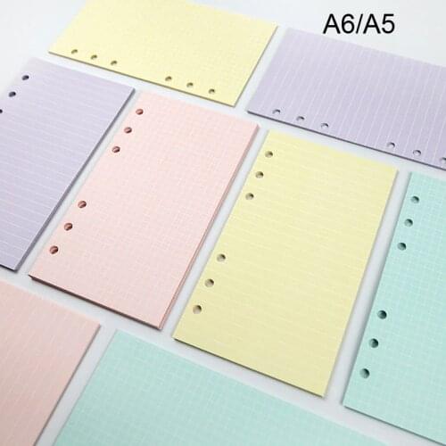 New 40 Sheets A5 A6 Loose Leaf Notebook Paper Refill Spiral Binder Index Inner Pages Monthly Weekly Daily Planner Agenda