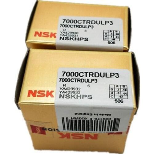 NSK Brand 1pcs 7009 7009C 2RZ P4 DB A 45x75x16 45x75x32 Sealed Angular Contact Bearings Speed Spindle Bearings CNC ABEC-7