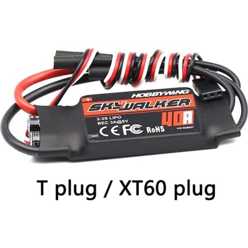 Hobbywing Skywalker 40A BLHeli ESC Speed Controller With UBEC 2-3S For RC F450 F550 FPV Quadcopter RC Airplanes Helicopter