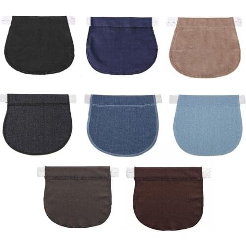 Maternity Pregnancy Waistband Belt Soft Adjustable Elastic Pants Lengthening Waist Extenders Button Mother Loose Pants Belt