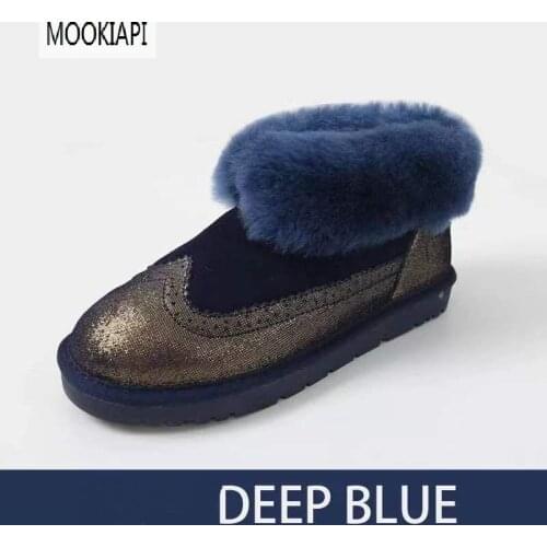 The latest genuine sheepskin in 2021, 100% natural wool womens snow boots, short womens shoes, free delivery