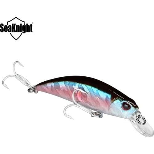 SeaKnight Minnow SK040 Fishing Lure 1PC 9.5g 70mm/2.76in 3D Eyes Sharp Hooks Sinking Hard bait