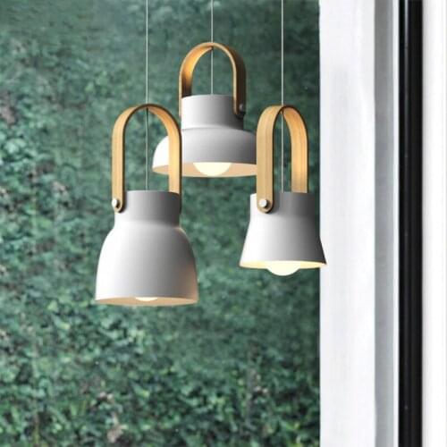 Modern Iron Led E27 Kitchen Bar Pendant Lights Bedroom Bedside Lamp Home Lighting Decor Fixtures Restaurant Macarons Hang Lamp