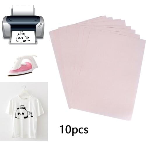A4 Heat Transfer Paper Light Fabric Cloth Painting DIY T-Shirt for Coated Cups Metal Glass Colorful Rendition Iron-On Heat Press