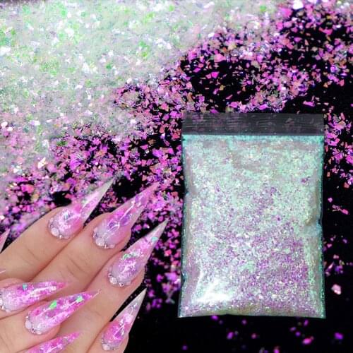 20g/Bag Aurora Ultra Thin Nail Art Sequins Glitter Lrregular Small Fragments Nail Paint Accessories DIY Nail Design Decoration