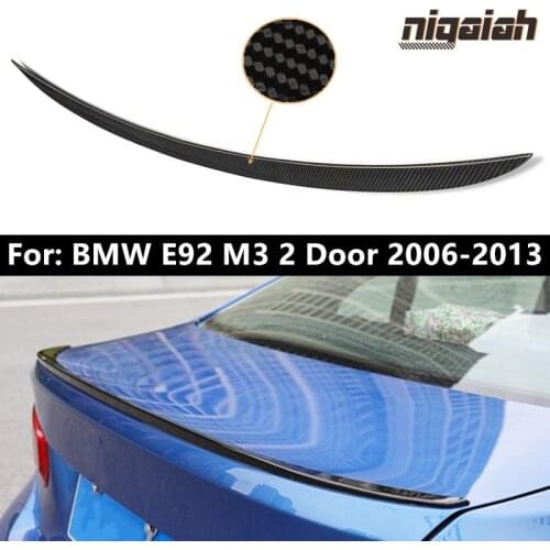 Rear Trunk Lid Spoiler Wing for BMW E92 M3 2 Door Coupe 2006-2013 M Performance Car Styling Real Carbon Fiber Spoiler PSM CS