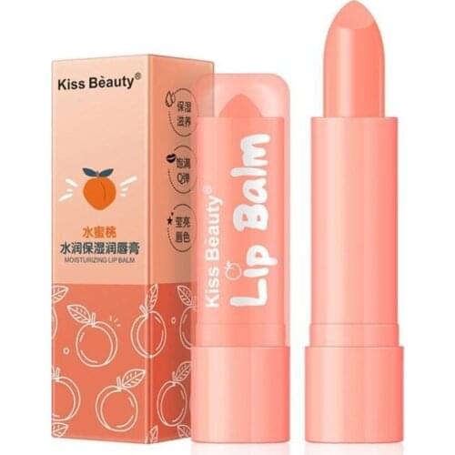 1pc Moisture Lip Balm Long-lasting Natural Peach Jelly Lipstick Changing Long Lasting Waterproof Moisturizing Lipstick