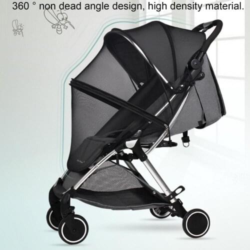 2021 Mosquito Net Zipper Closure Comprehensive Protection High Density Stroller Fly Insect Netting for Infants Baby Supplies