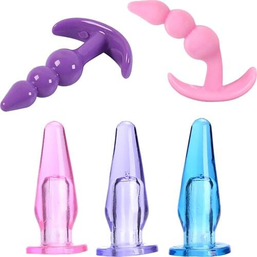 Anal Plug Sex Toys Prostate Massager Silicone Beads Butt Plug G Spot Tail Trainer For Women/Man Anal Dildo Adults Sex Shop