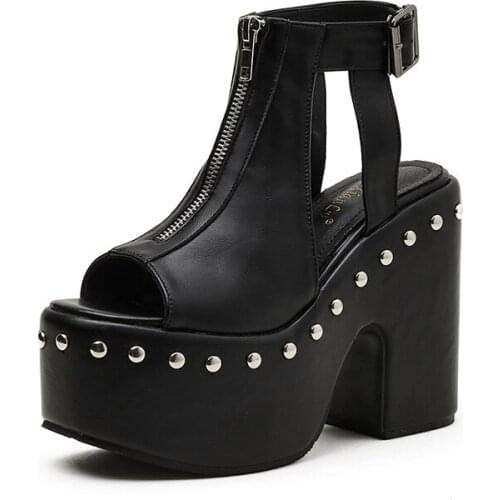 Demonia shoes Woman Wedges High Heels Summer Sandals New womens Summer shoes Platform Gladiator Sandals women Ladies YMB744