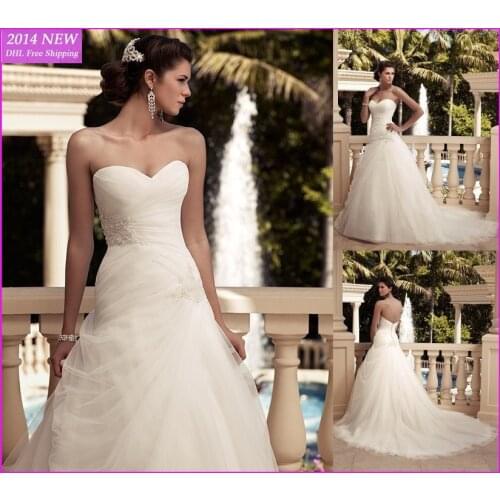 Elegante 2019 novo amor com beading em chiffon manga vestidos de casamento vestidos de noiva personalizado- feito wedding dress