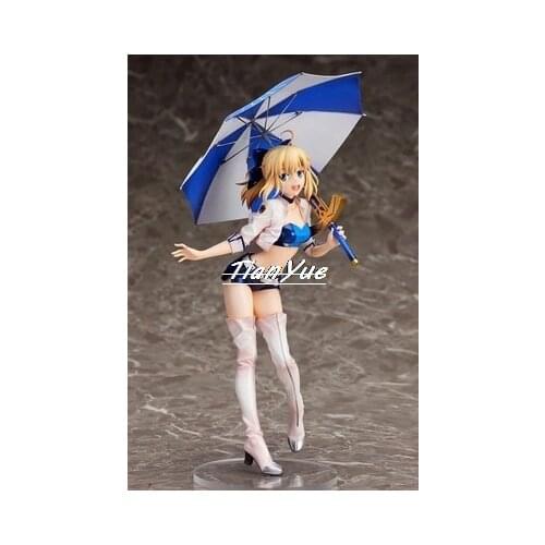 Fate Grand Order FGO Saber Racing Girl Ver. PVC Action Figure Toys 24cm