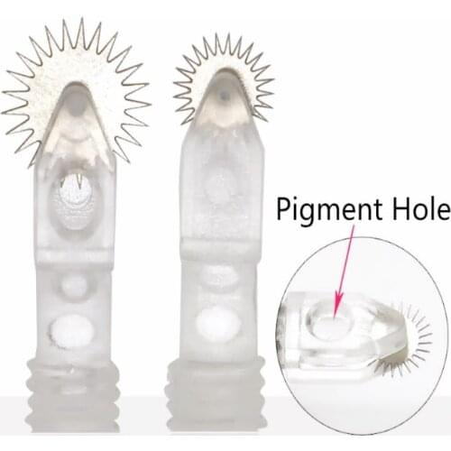 6.5 /10mm Microblading Needles Fog Eyebrow Permanent Makeup 3D Embroidery Disposable Rollering Needles for Tattoo Manual Pen