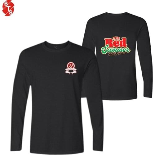 Red Velvet Kpop Fashion Printed Long Sleeve T-shirts Women/Men Trendy Streetwear T-shirts 2018 Casual Fans Tee Shirts Plus Size