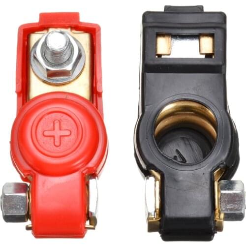 1Pair/2pcs Positive+Nagative Car Quick Release Battery Terminal Clamp Clip Connector Adjustable Battery Terminals Clamps