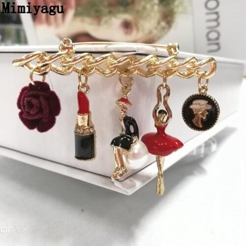 Mimiyagu Flower Brooches For Clothes